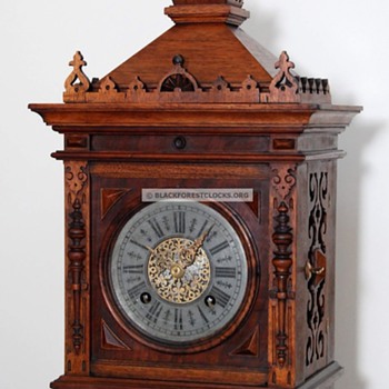 Black Forest Rooster Clock by Emilian Wehrle C. 1885