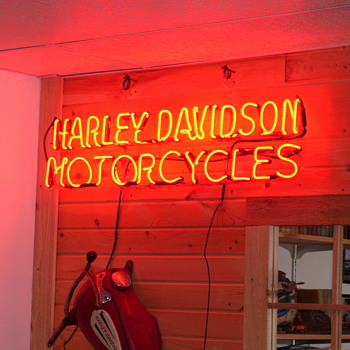 Vintage Harley Neon Sign