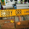 older metal 4 bobby orr lane street sign  (heavy) .