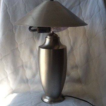 silver lamp in great shape