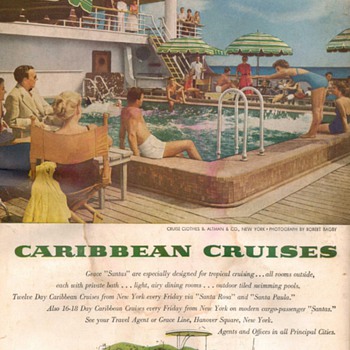 1954 - Grace Lines Advertisement - Advertising