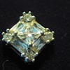 Rhinestone/Crystal earrings with bangle, round and square stones