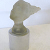 1927 Corning Glass  Daughter's Head Mascot With Chromium Base.