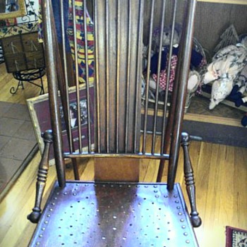 Ladies in Bonnet back rocker