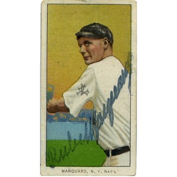 T206 Autograph HOFer Baseball Card - Rube Marquard (Pitcher) - Baseball