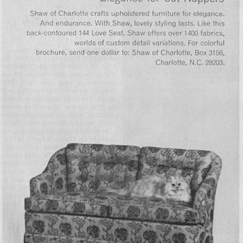 1968 - Shaw Furniture Advertisement