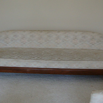 Vintage Mid Century Sofa Hollywood Style American Barrel Back Couch