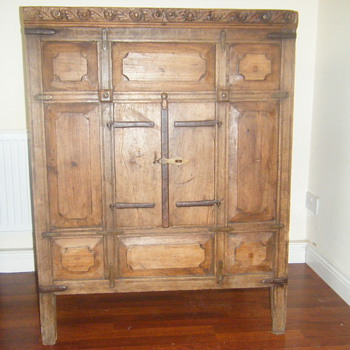 Possibly 16th century indian cupboard.