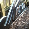 Porcelain 3-dimensional Cursive KERR sign