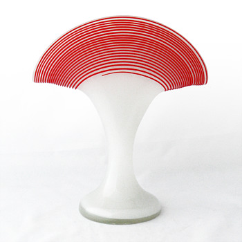 Tango fan vase, Kralik. - Art Glass