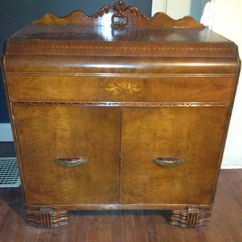 Know anything about this?: Antique Bassett Waterfall Server Buffet Cabinet