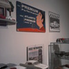 Signage in my rooms & garage.  The first picture is a heavy cardboard sign from the fifties.  