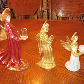 Murano Glass Angels.....garage sale find