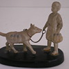 Boy & Dog Figurine