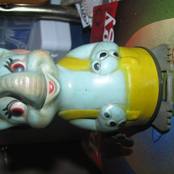 Vintage elephant wind up toy