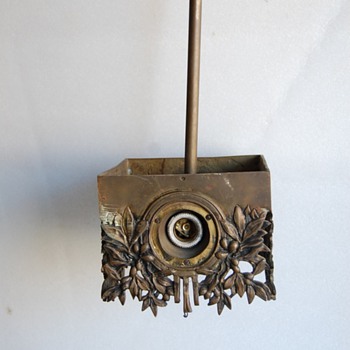 Art Nouveau Chandelier (olive leaves)
