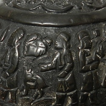 Strange Hammered Sterling Hemisphere - Middle Eastern??