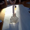 Czechoslovakian cut glass perfume bottle