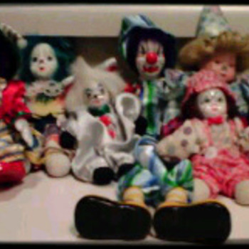 Porcelain Clowns - Dolls