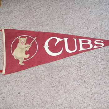 Old baseball pennants. - Baseball