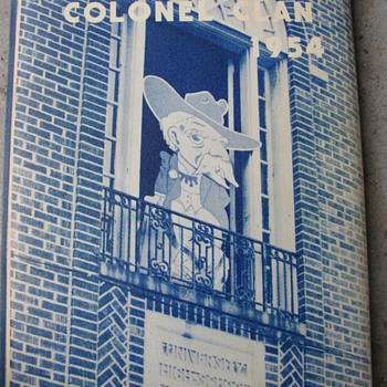 THE COLONEL 1954 HIGH SCHOOL ANNUAL -- OXFORD MISSISSIPPI