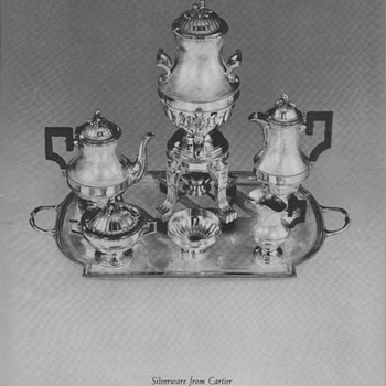 1950 Cartier Silver Advertisements
