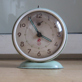 Antique French 1950's SMI alarm clock.