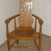CRAZY LOOKING OAK CHAIR