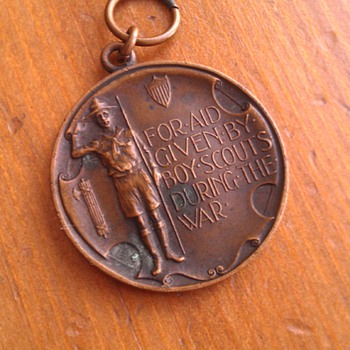 Vintage 1918 Boy Scouts Of America Rare Medal - Outdoor Sports