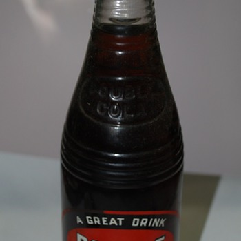 Vintage Double Cola Bottle, Still Full - Bottles