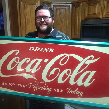 Coca Cola tin sign 1962 - Coca-Cola