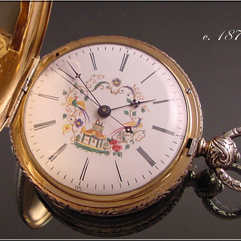 Chinese Duplex Key Wind Pocket Watch c.1870