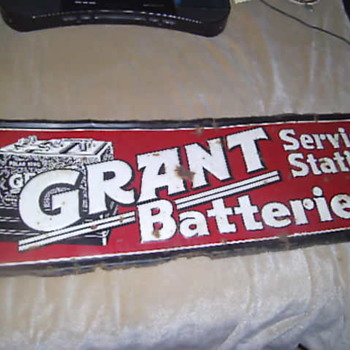 these are some of my favorites: two ventage metal signs and a ventage ice refrigrator - Signs