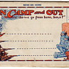 Vintage WWI MilItary 1914 Postcard Fold~Out Cartoons