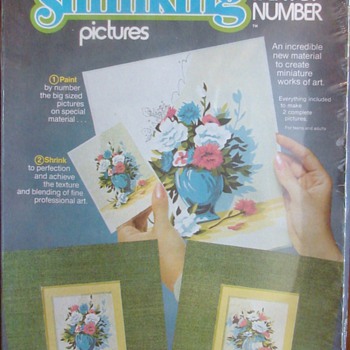 Paint by number Shrinky Dinks - Posters and Prints