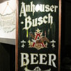 anheuser busch pre pro reverse glass corner sign