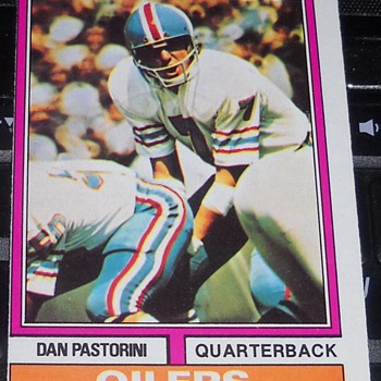 Dan Pastorini '74 Topps error card