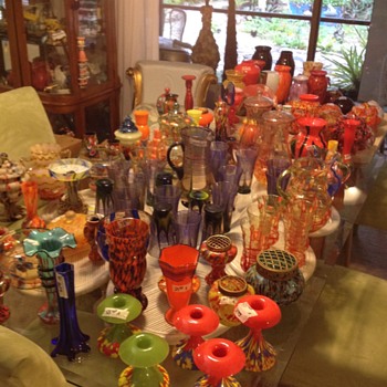 Fabulous Find of Czech Art Glass Horde - Art Glass