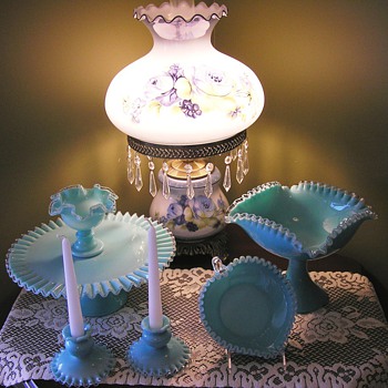 Some of my Fenton "Crest" Collection - Glassware