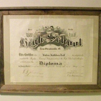 Goldie Cathleen Call High School Diploma - Paper