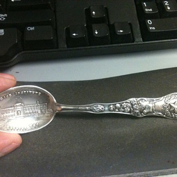 Sterling Silver Rice Instititute Spoon, Help