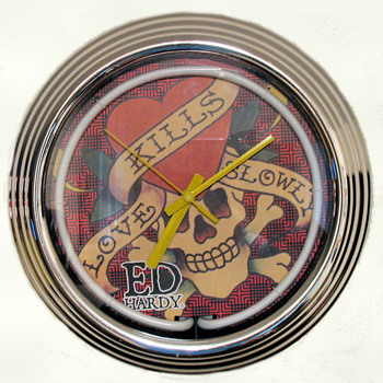 My Not So Unique Ed Hardy Clock