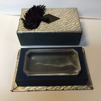 Hoffman pin tray - Art Glass