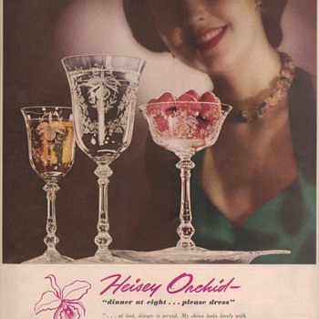 1950 Heisey Glass Advertisement