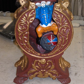 Antique cast iron coin game