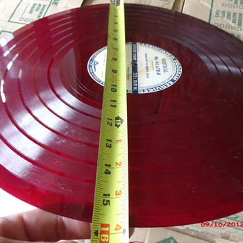 16" Red Wax Vertical LP Riders of the Purple Sage that I never listened to.