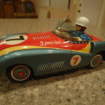 vintage toy tin car