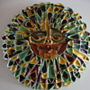 large pottery sun