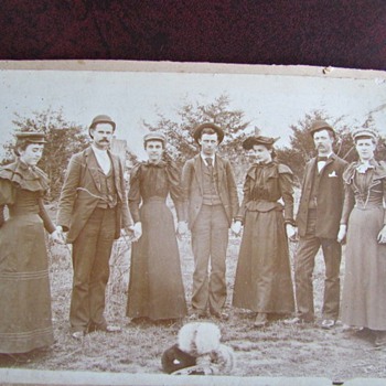 1890s Photograph of a Group of Lovely People - Photographs