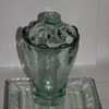 Recycled Glass Toothbrush Holder and Soap Dish